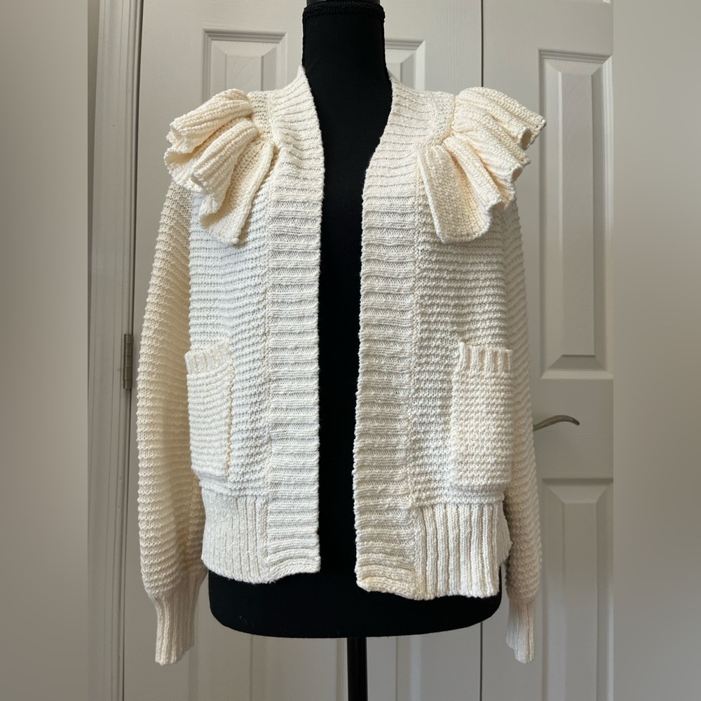 Madewell Cream Cotton Cardigan XXS